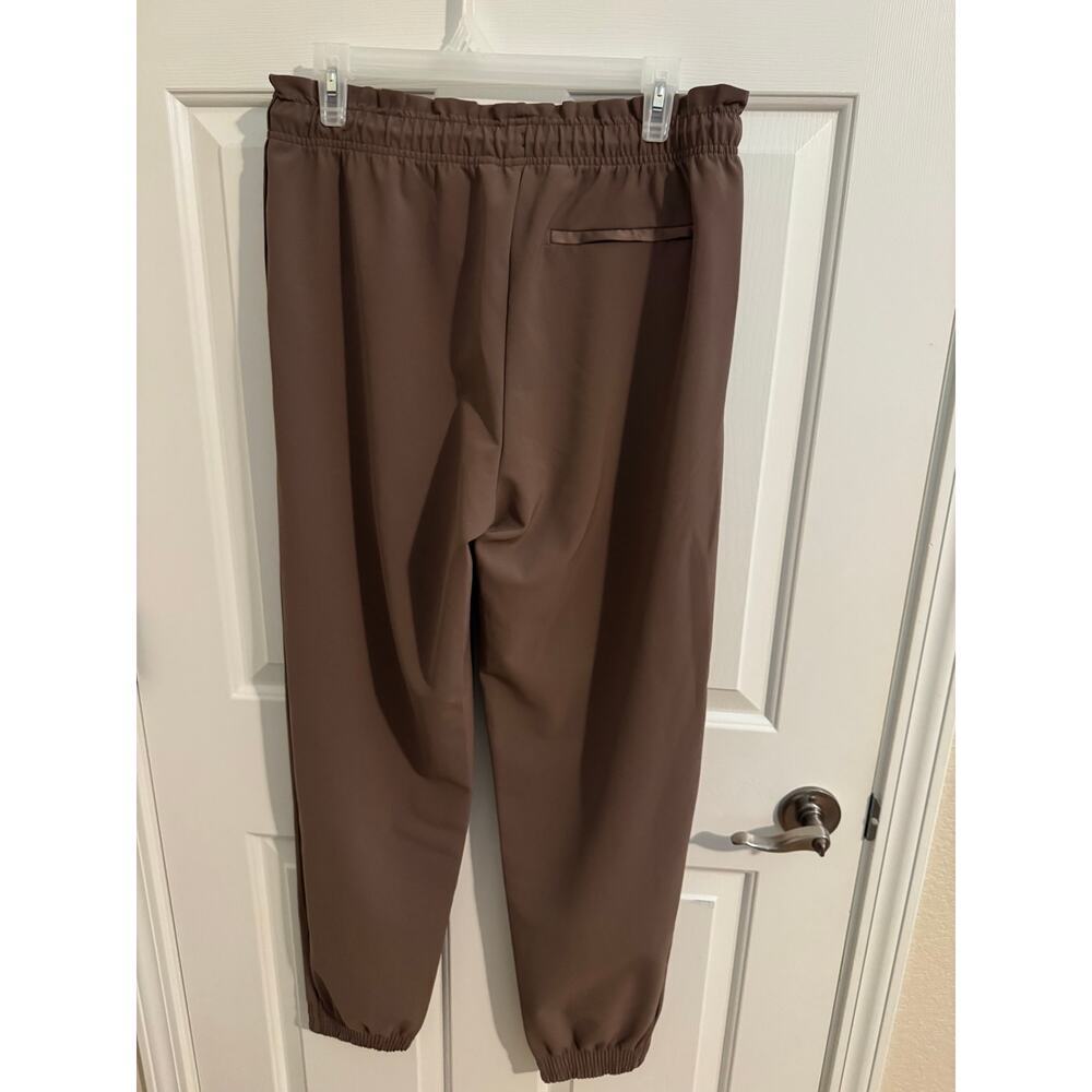 Athleta Metropolis Joggers Mineral Brown Travel Commute Lounge Size 6 Tall - Picture 2 of 11